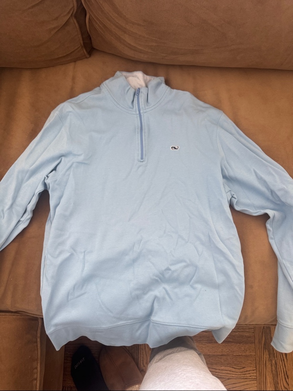 Vineyard Vines Men's Light Blue Half-Zip Pullover